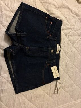 Abercrombie & Fitch Dark Indigo Denim Shorts